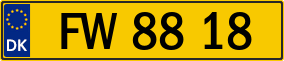 Trailer License Plate